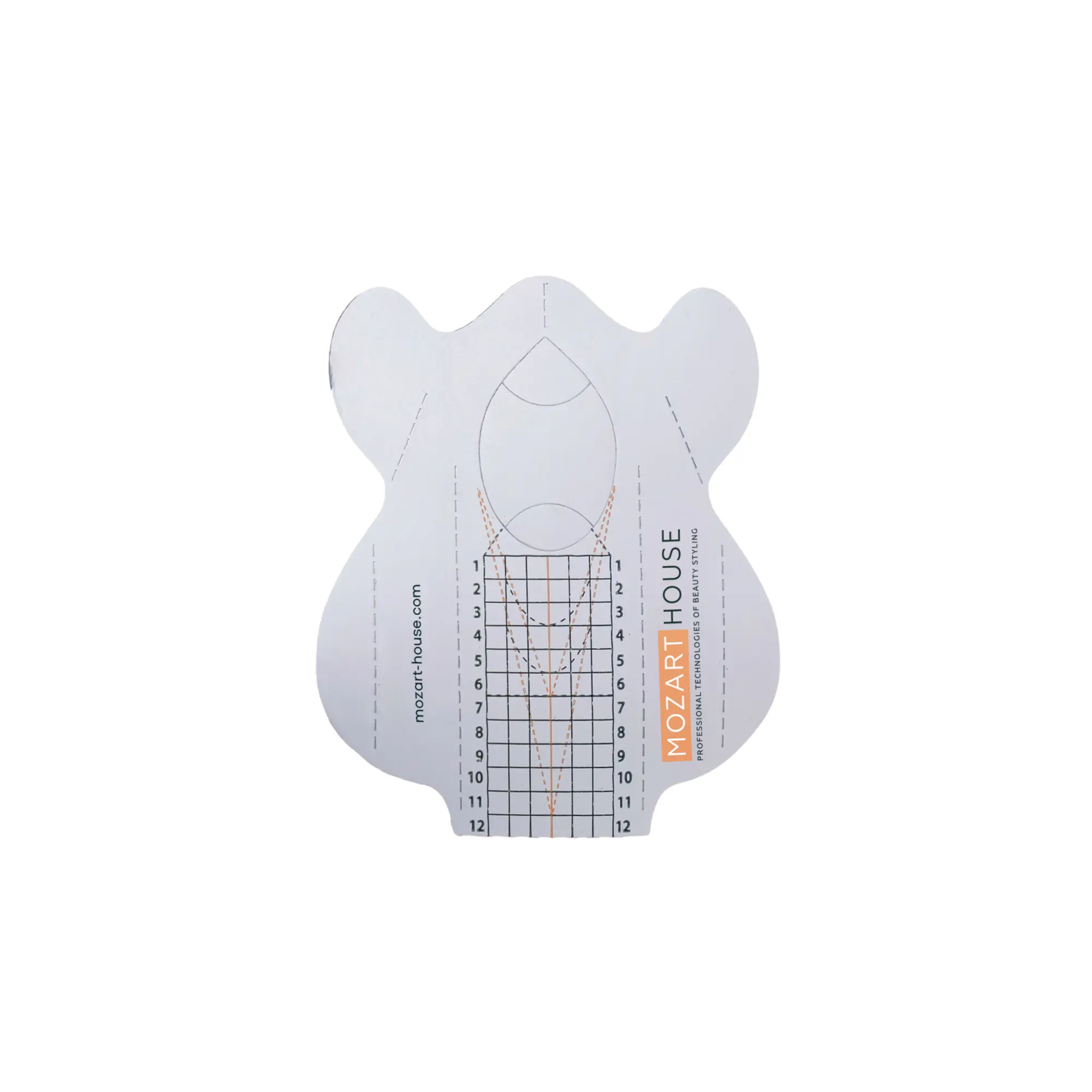 Nagelschablonen für Modellierung von Mozart House, (150 Stück)