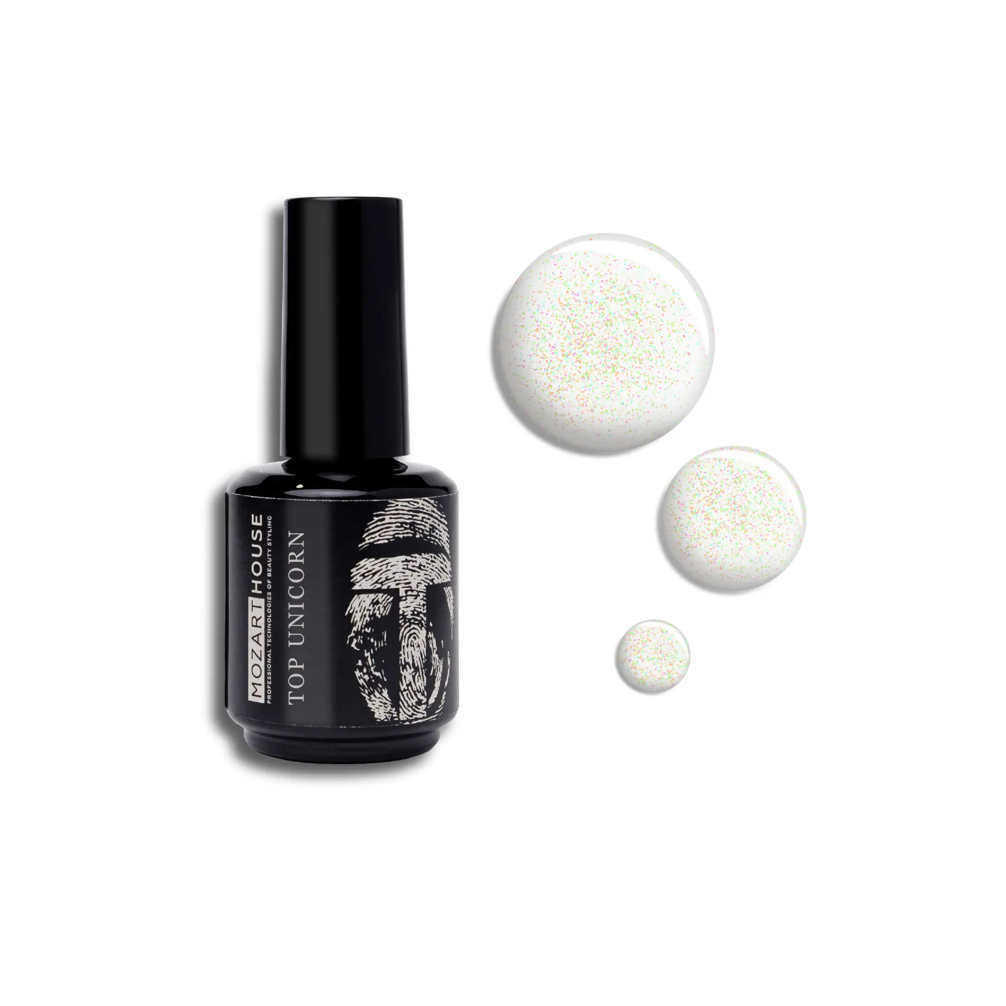 Top Coat GEL POLISH TOP UNICORN, 15 ml