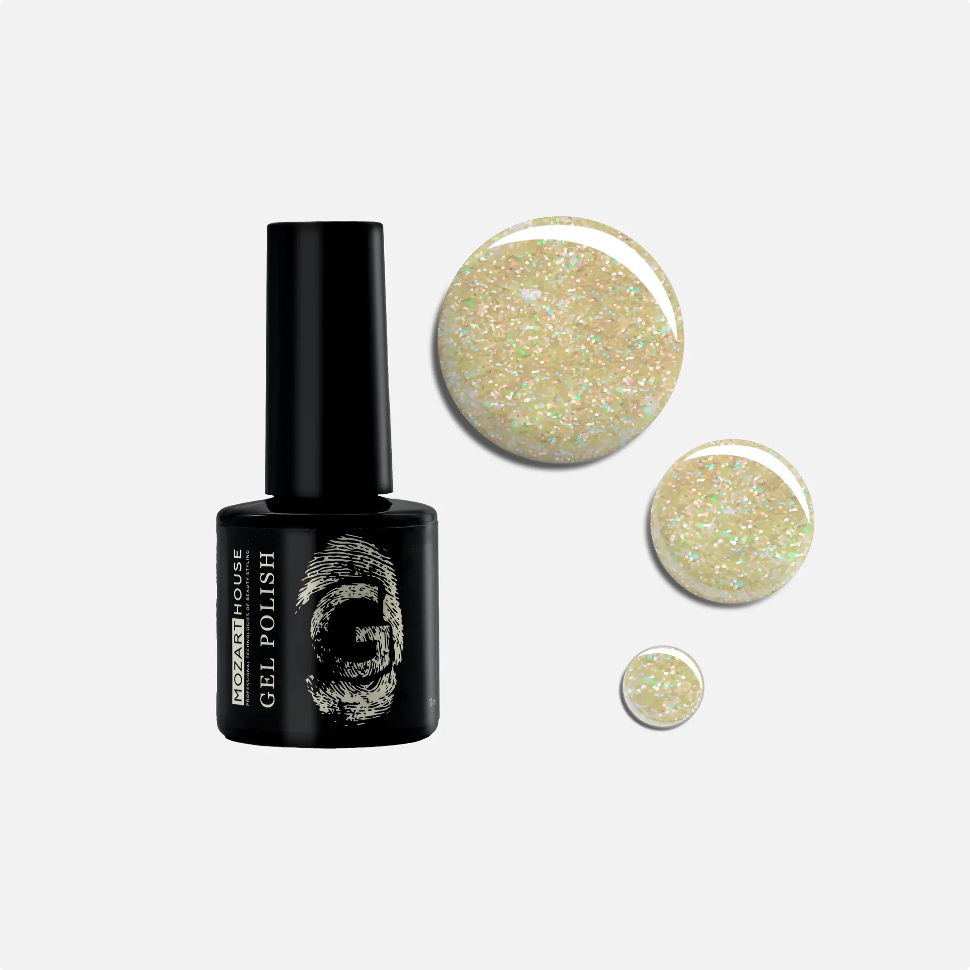 GEL POLISH Sparkling GOLD, 10ml