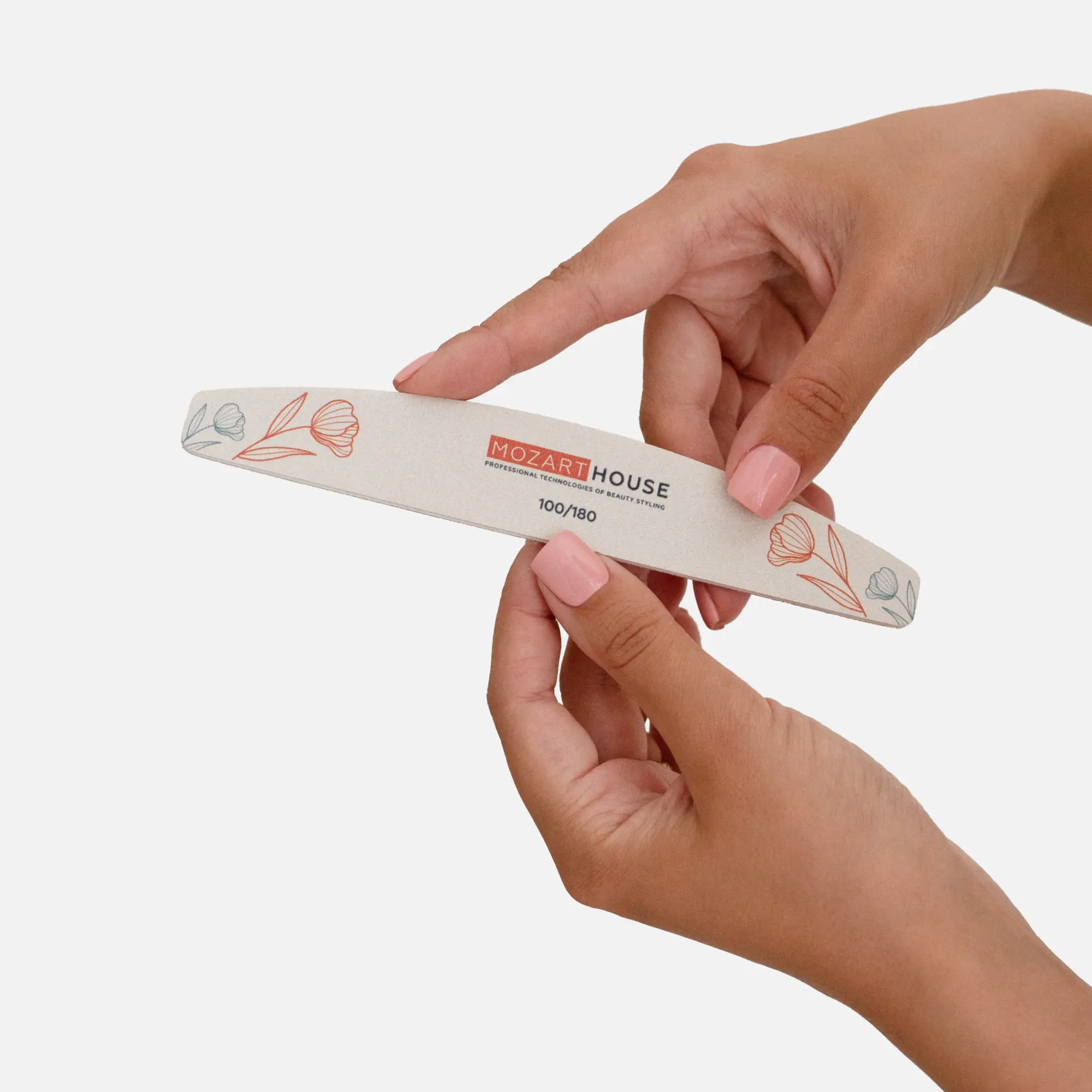 Feile "Mond" weiß, 100/180