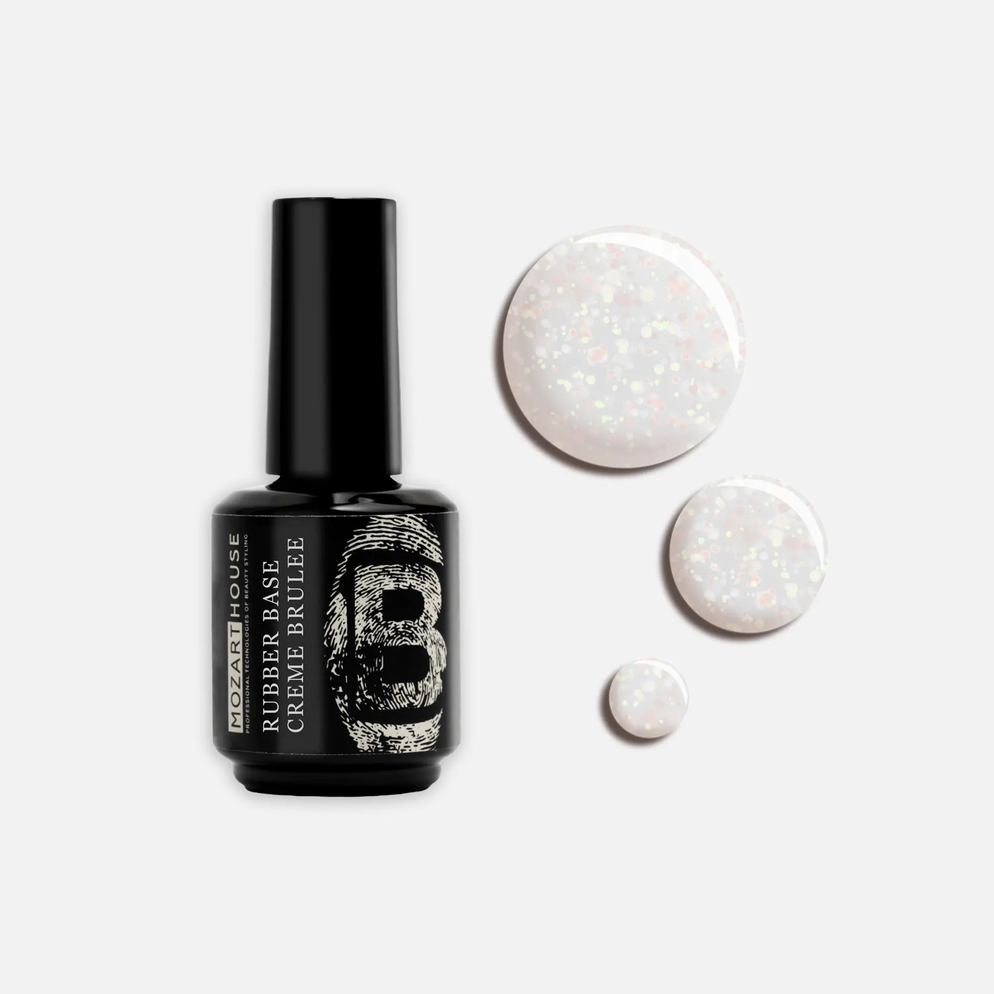 GEL POLISH RUBBER BASE CREME BRULEE, 15 ml, 30 ml