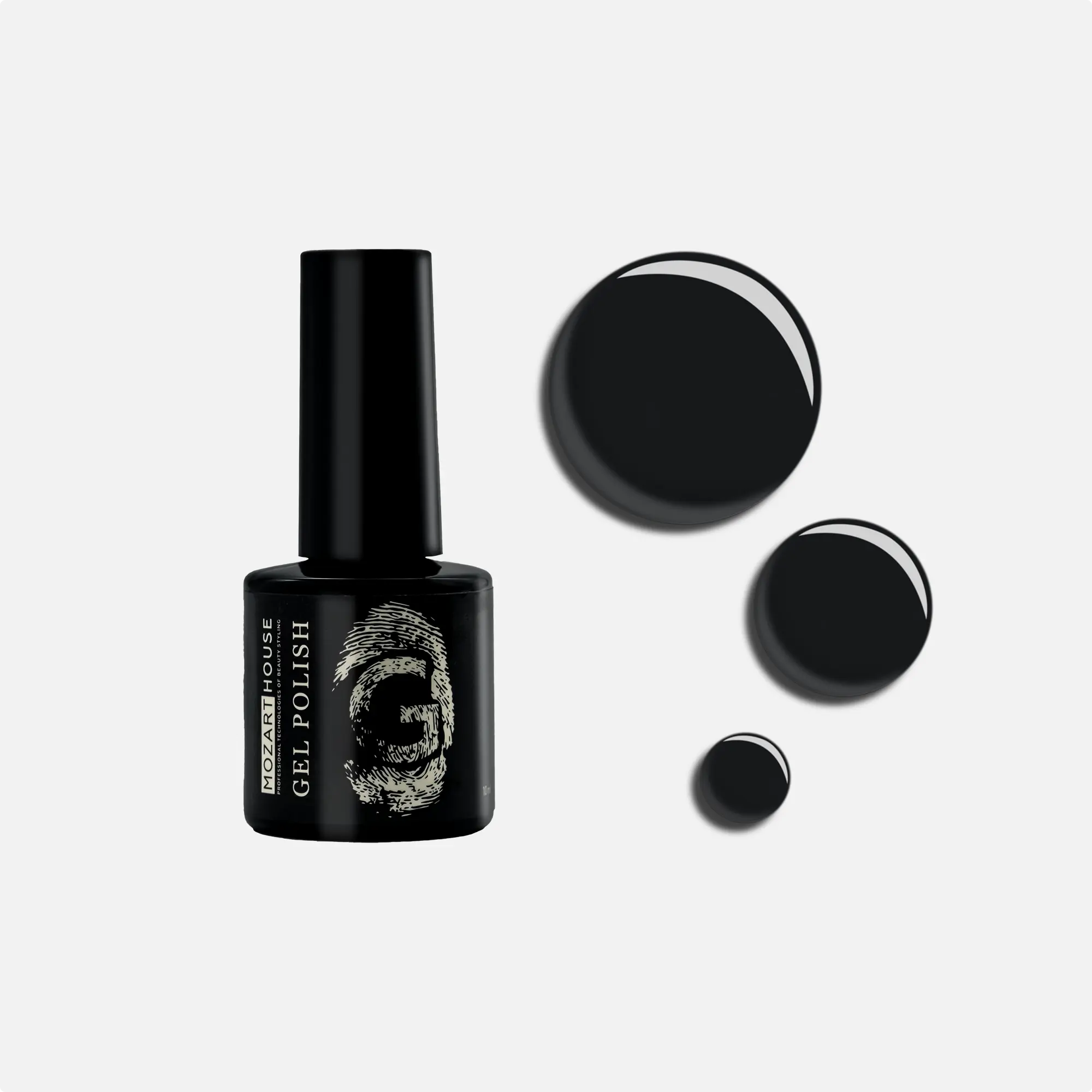 Gellack GEL POLISH Black Silk, 10 ml