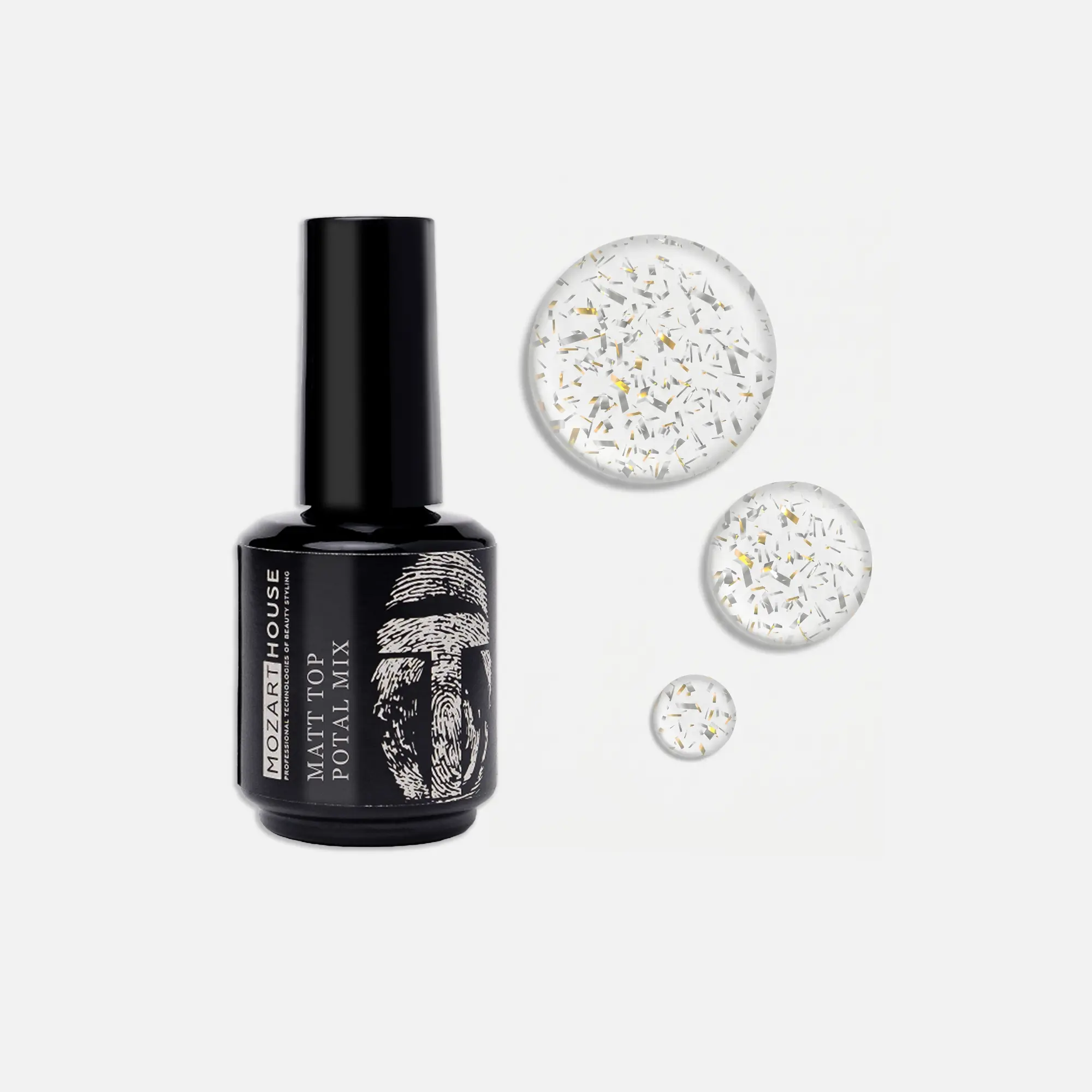 GEL POLISH TOP MATT POTAL MIX, 15 ml