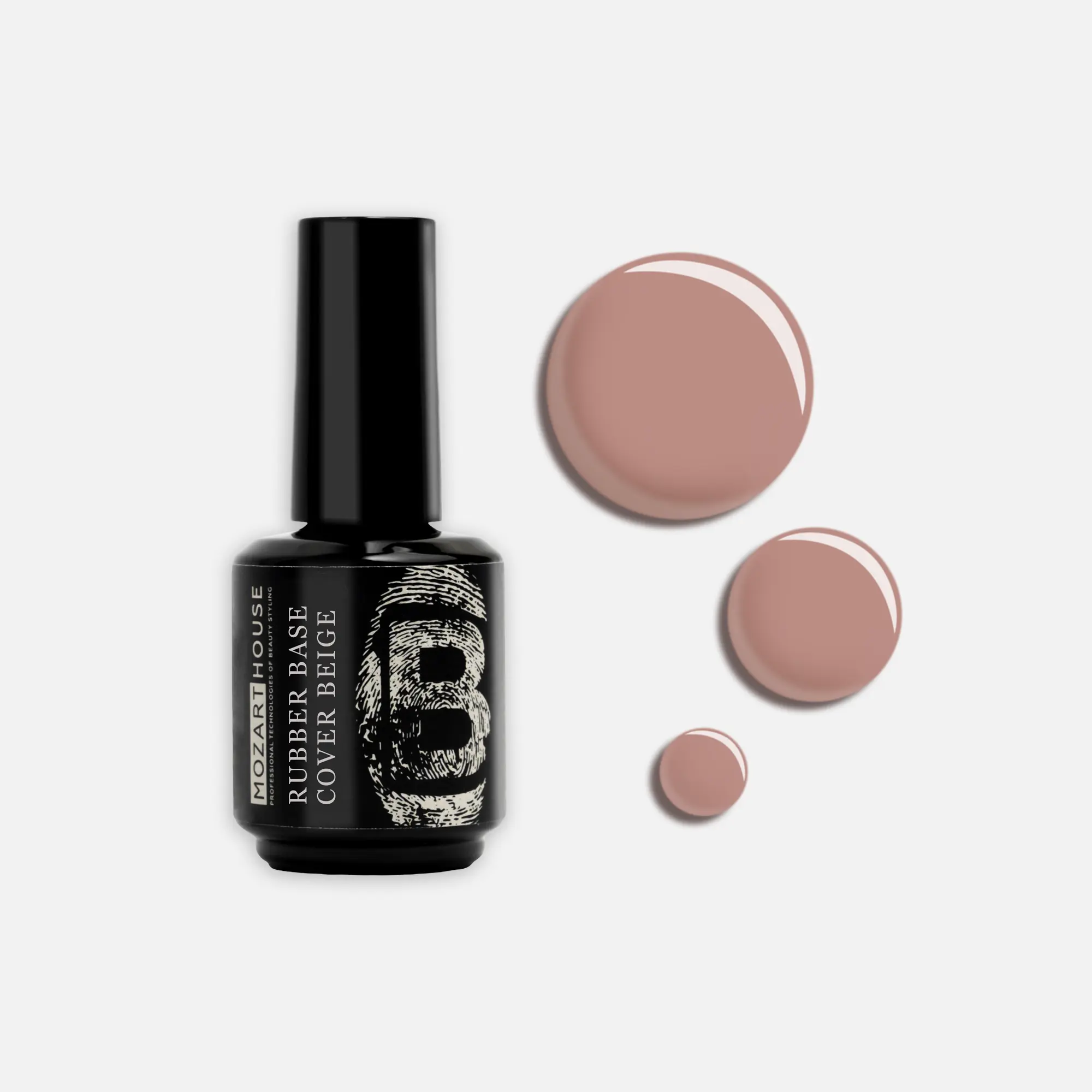 GEL POLISH RUBBER BASE COVER BEIGE, 15 ml, 30 ml