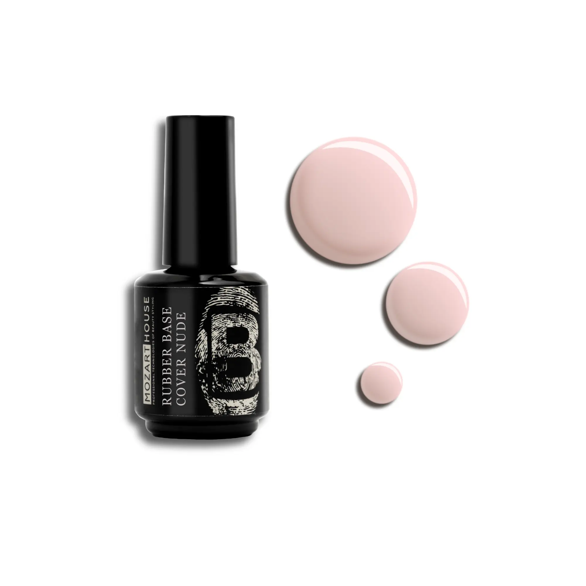 Base Coat GEL POLISH Rubber Base Cover Nude, 15 ml