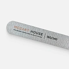 Feile, dünn, Zebra auf Holzsockel. 180/240