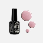 GEL POLISH RUBBER BASE SILVER PINK, 15 ml